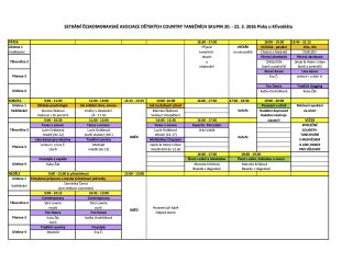 Program víkendu s asociací